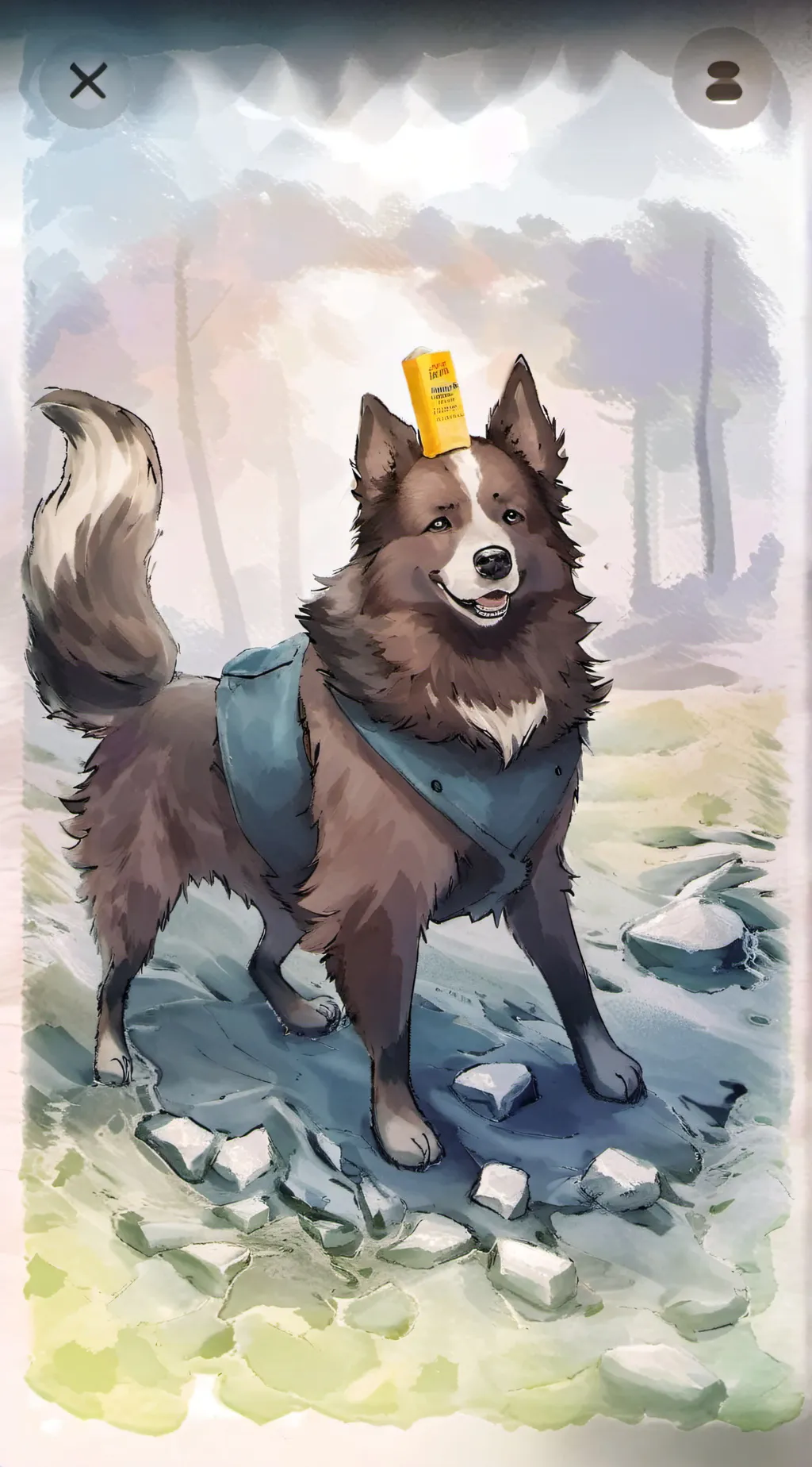 ai character: Butter & Bacon background