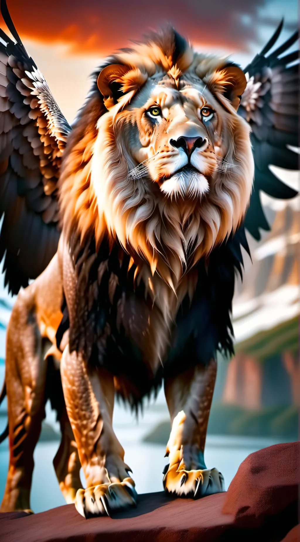 ai character: A magical journey background