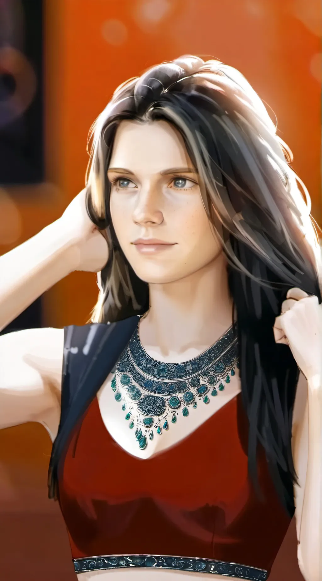 ai character: Elaina  background