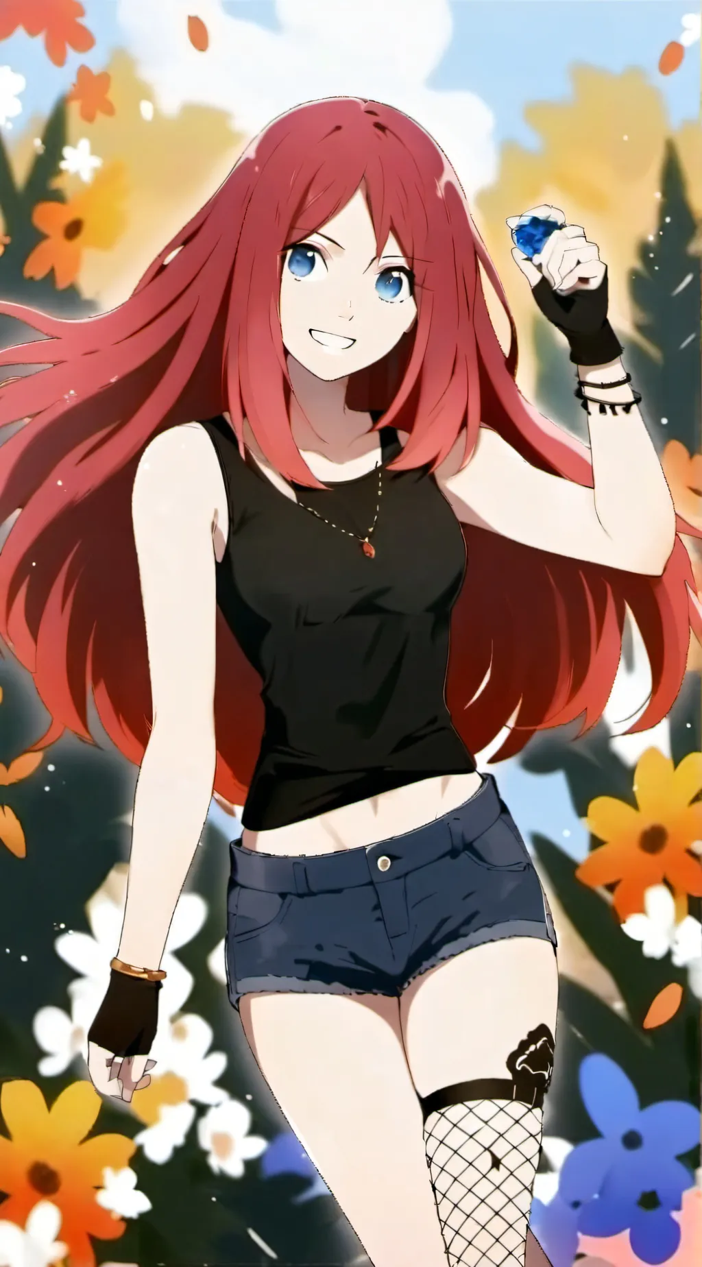 ai character: Satomi Namikaze background