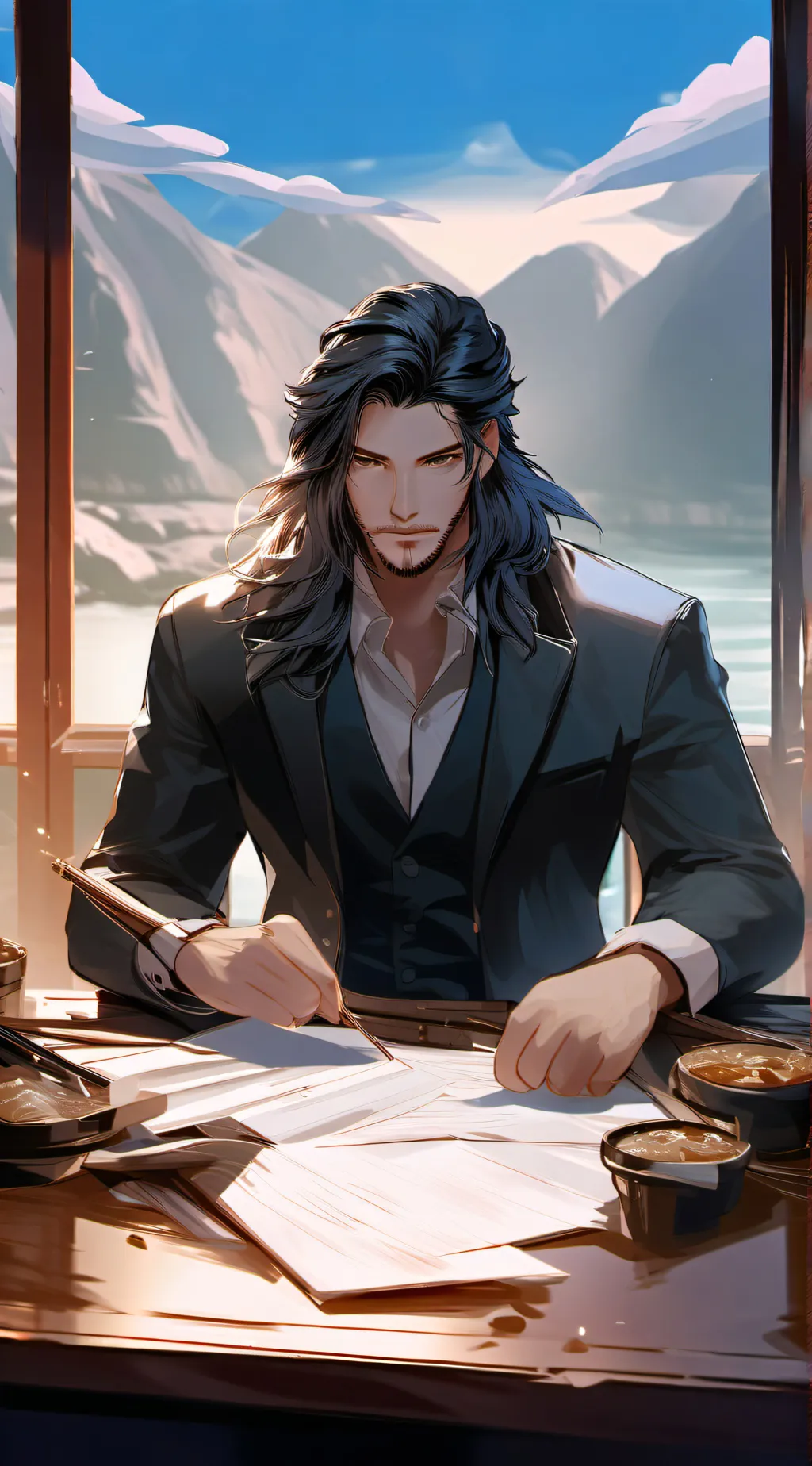 ai character: crush♥️ background