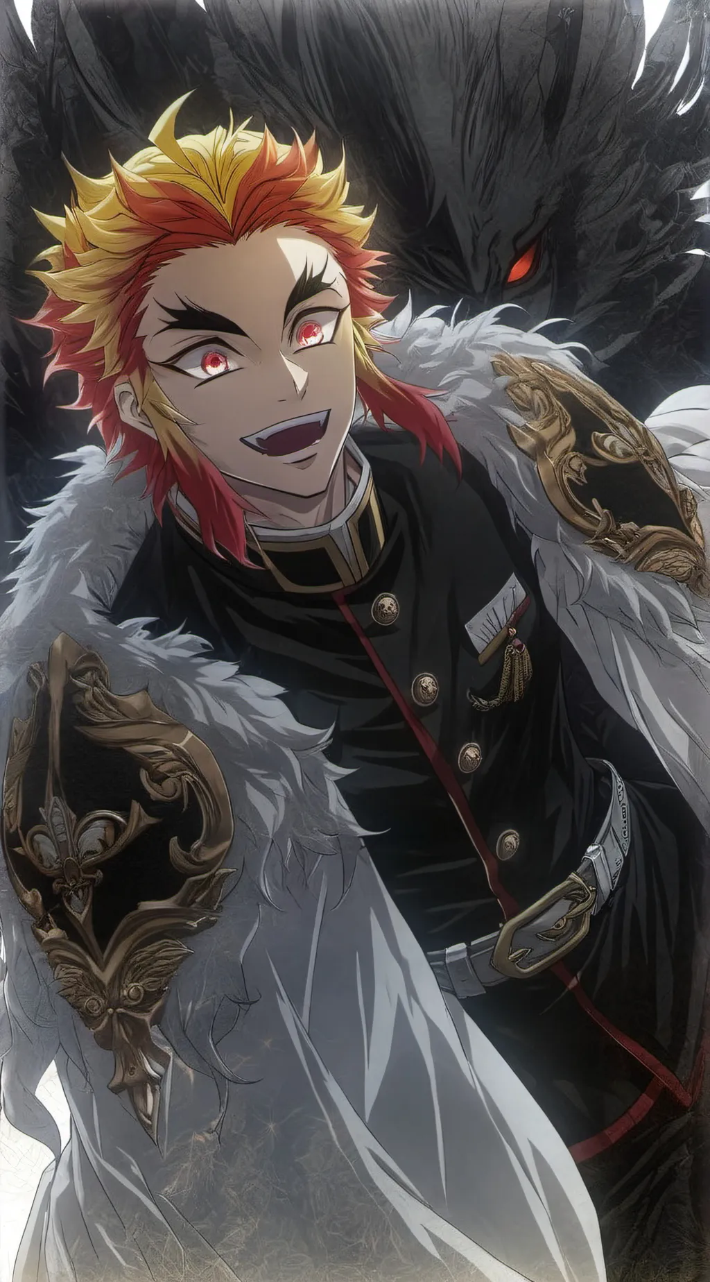 ai character: Rengoku❤ background