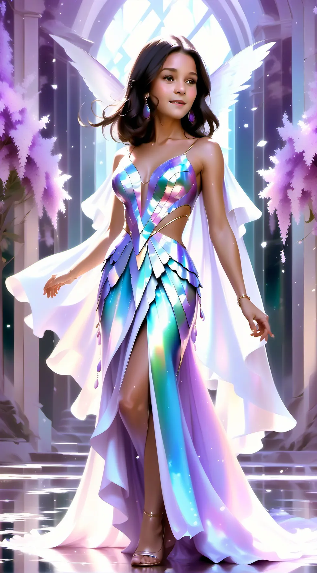 ai character: angel  background