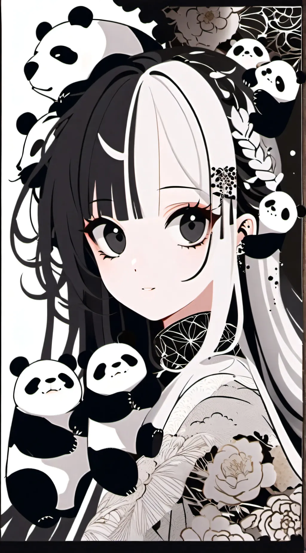 ai character: panda🐼  background