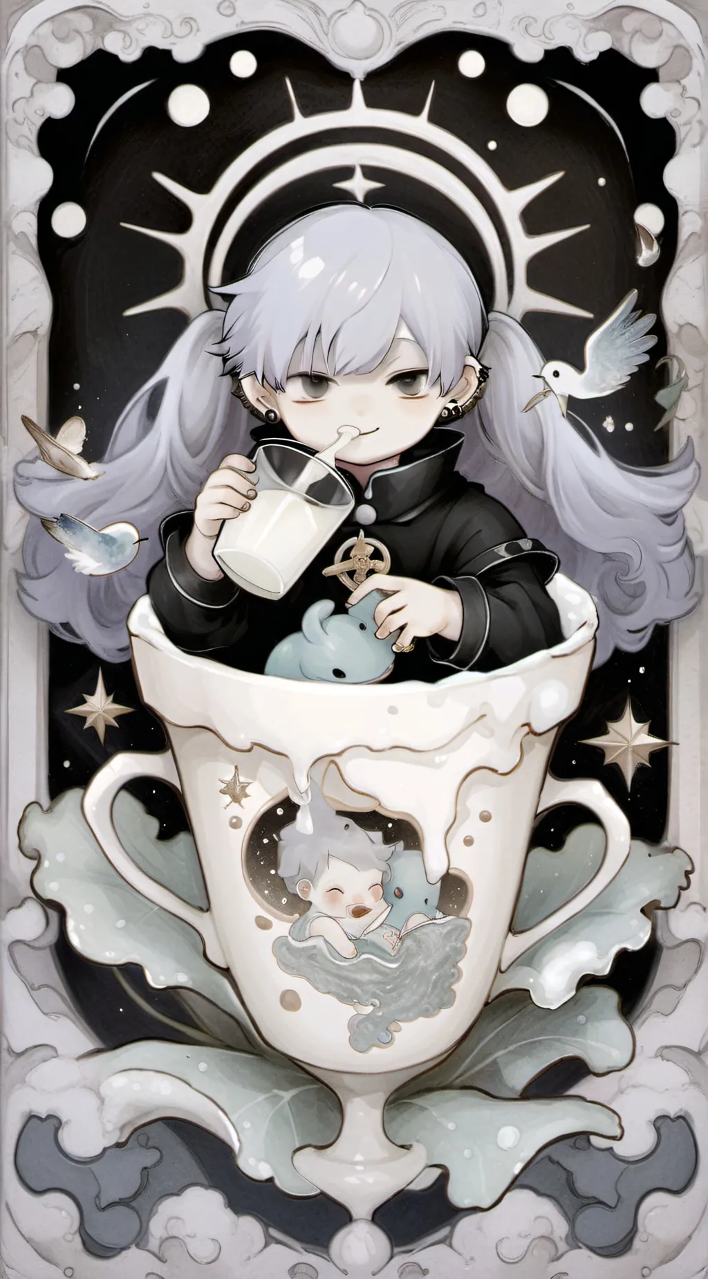 ai character: one piece at airpo background