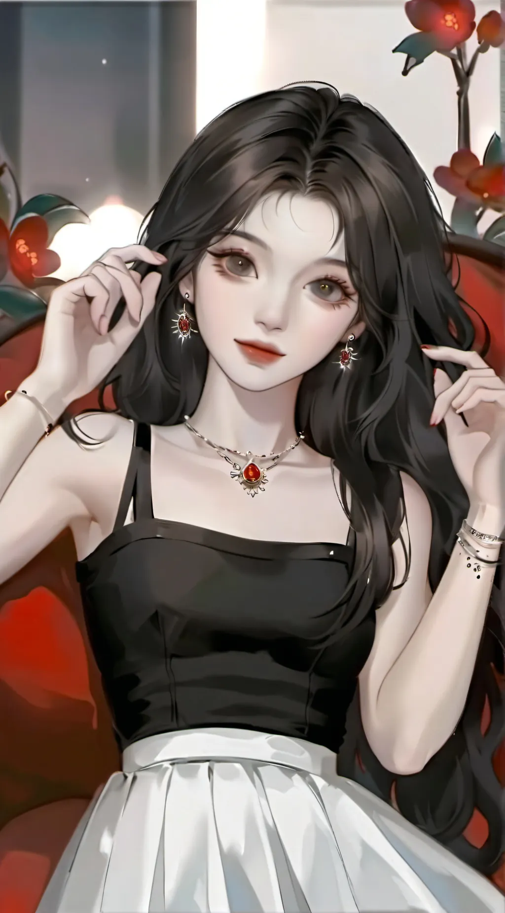 ai character: rose x background