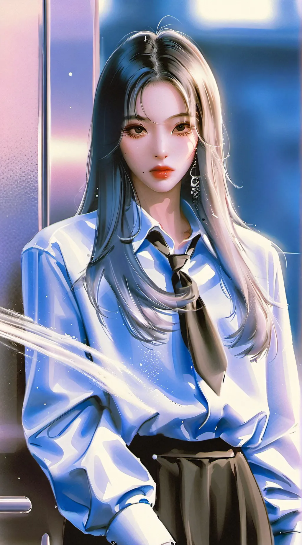 ai character: amy  background