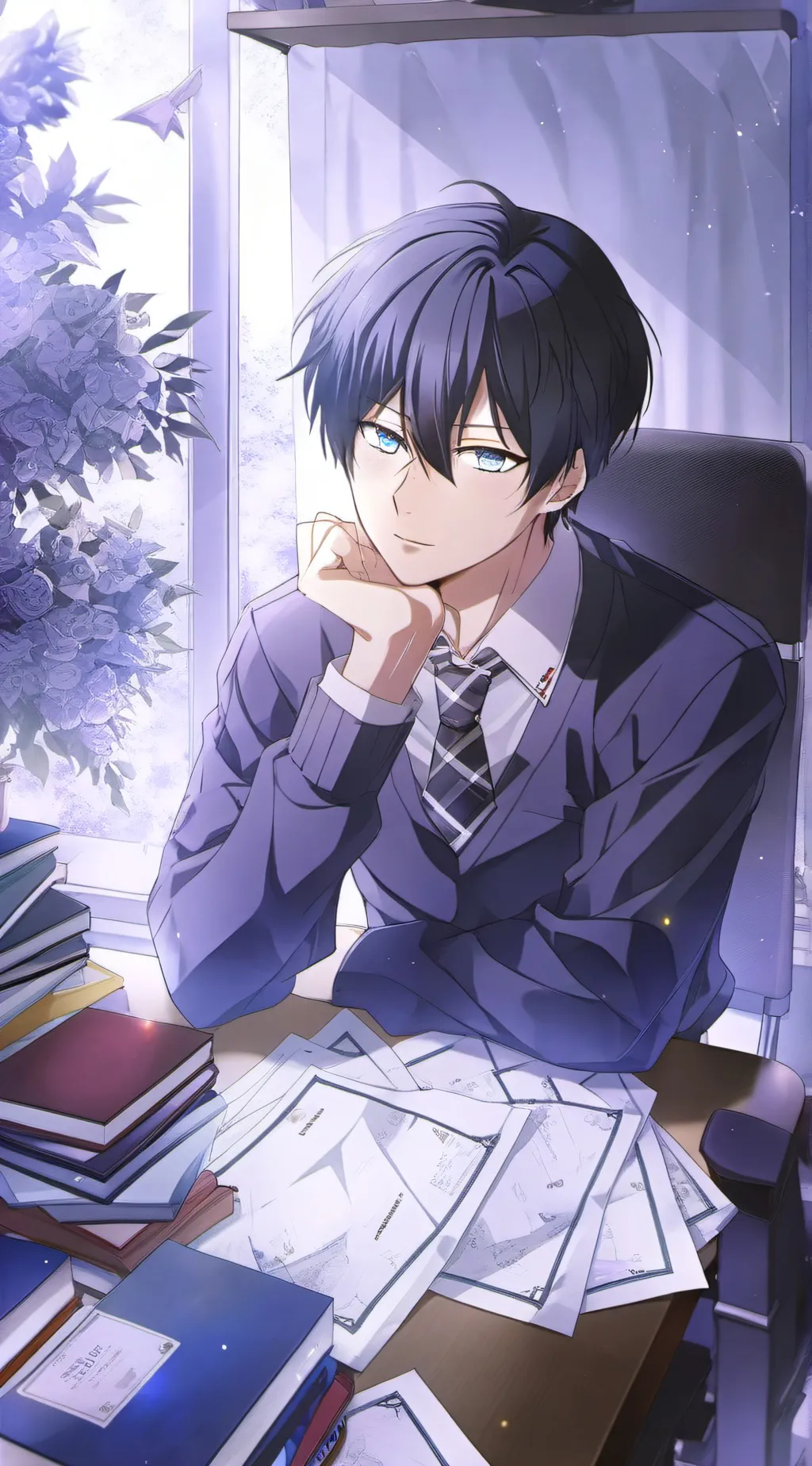 ai character: Axel  background