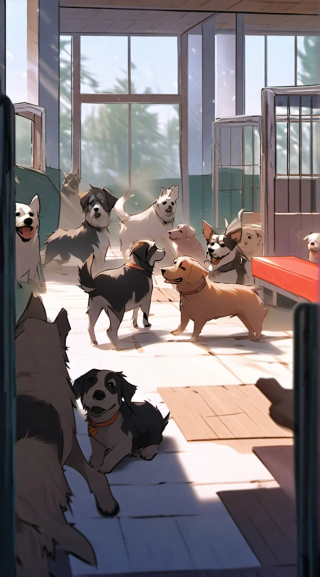 ai character: Doggy Daycare! :3 background