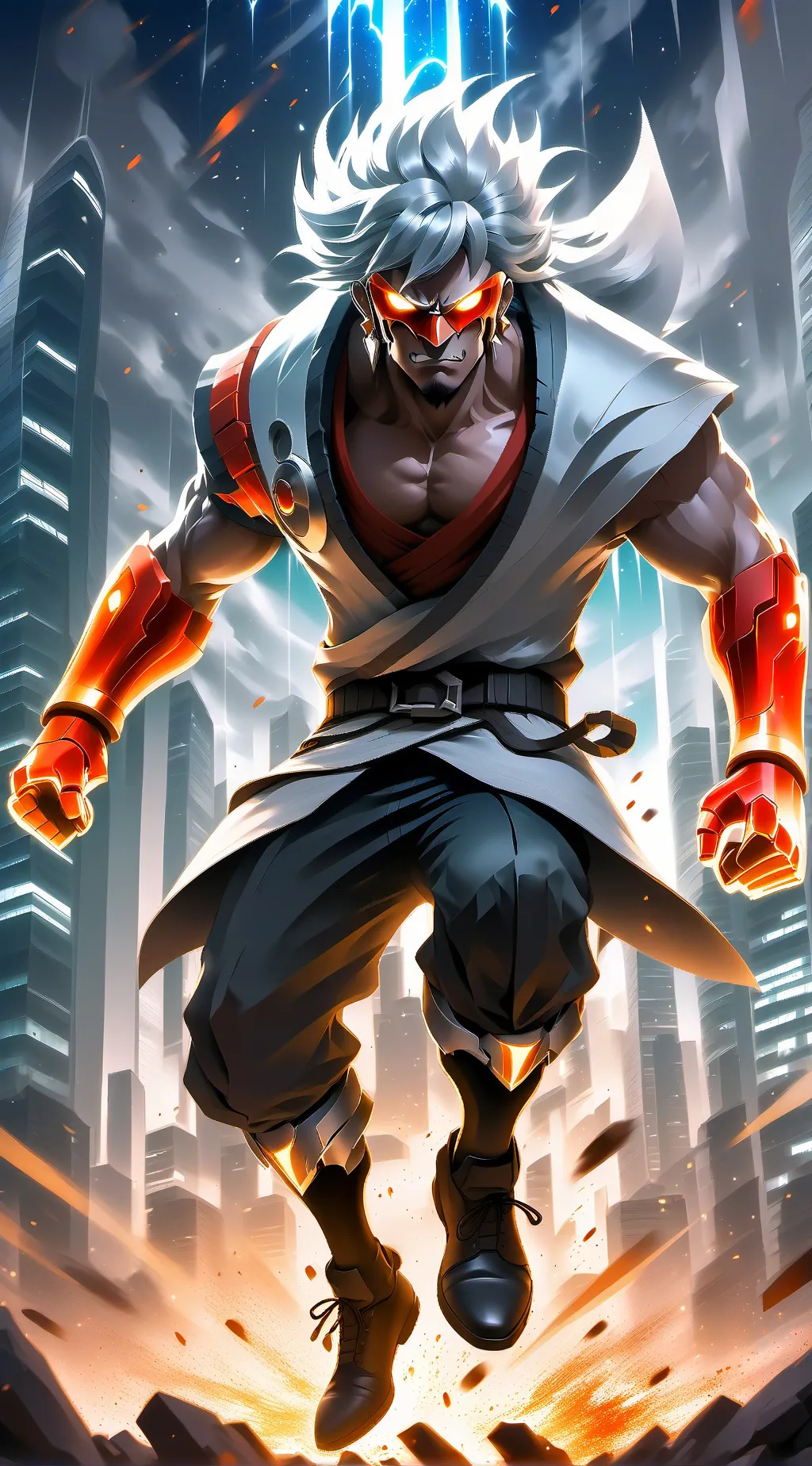 ai character: Omega praim  background