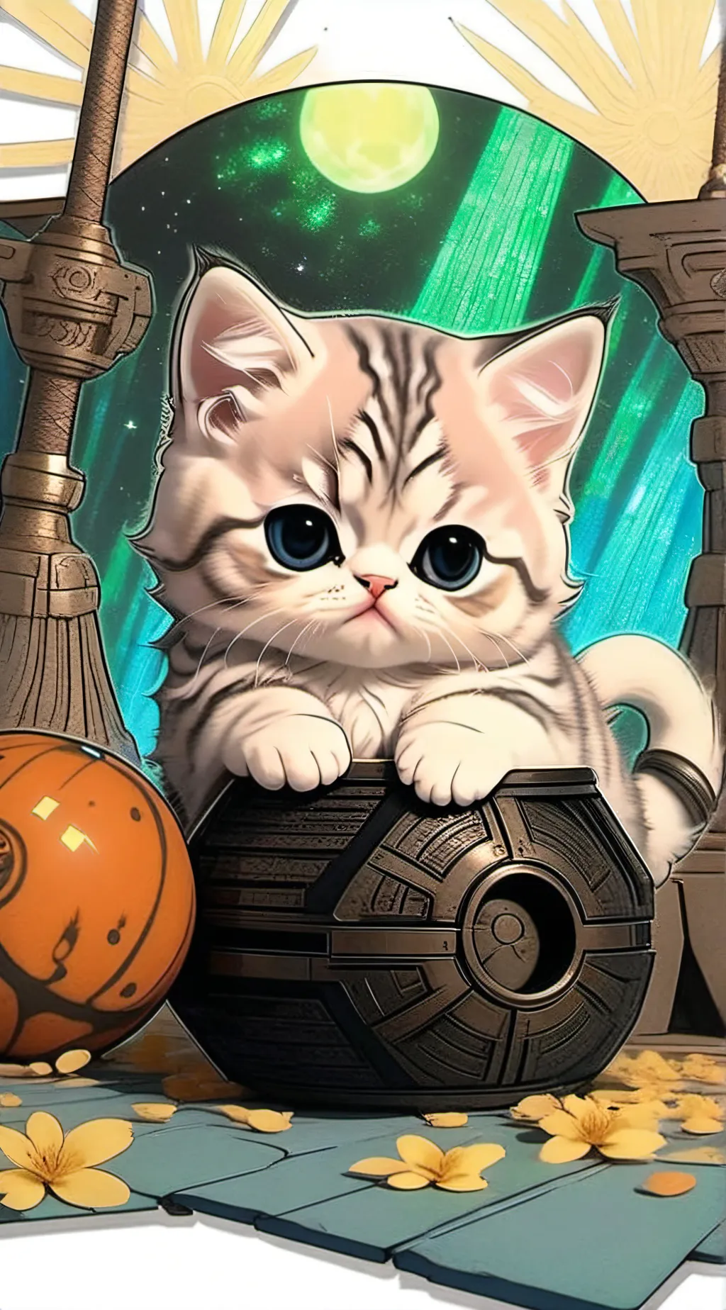 ai character: Makina background