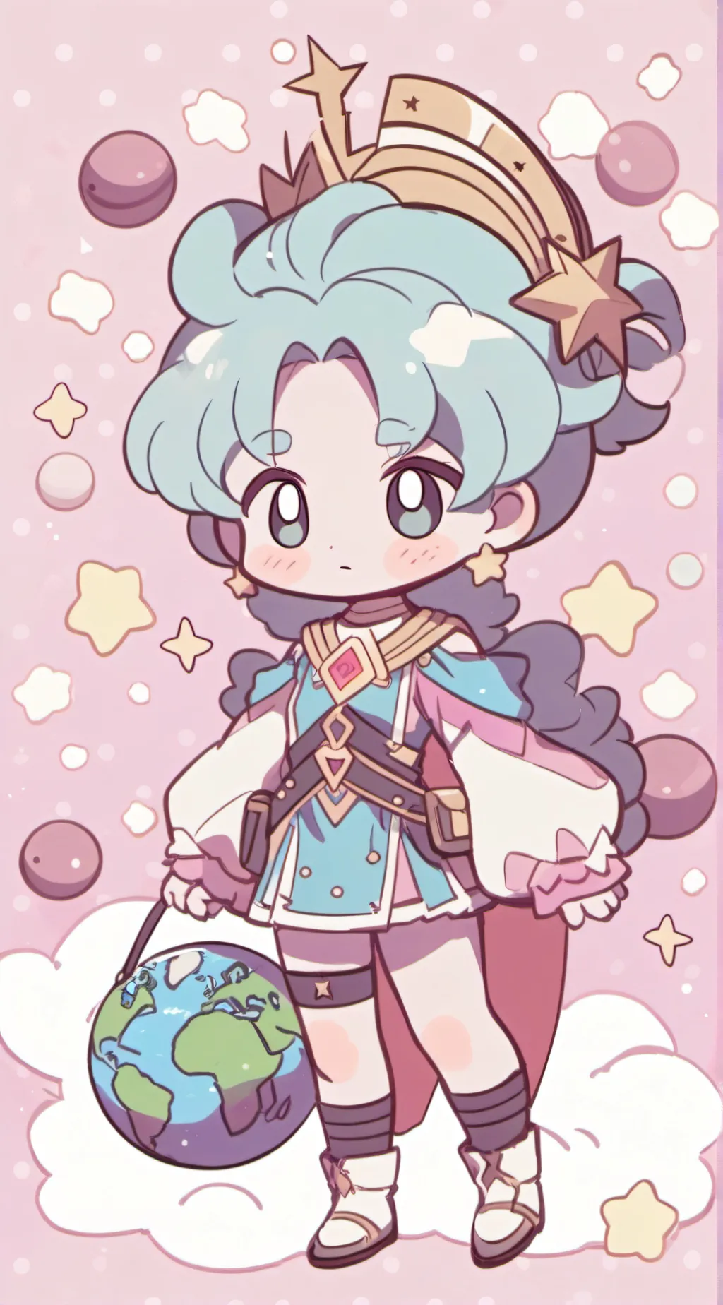 ai character: uranusxearthxvenus background