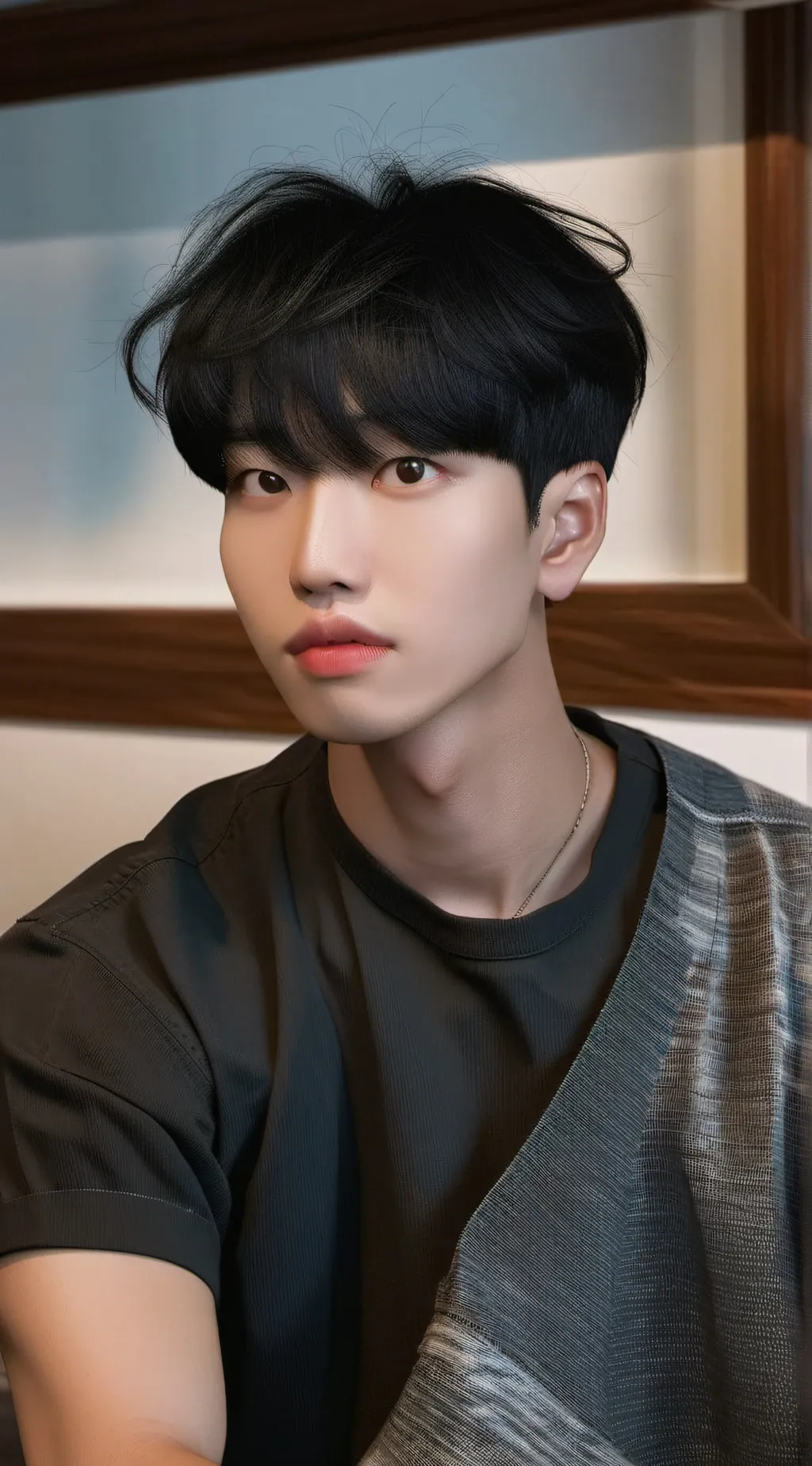 ai character: Jeon min  background