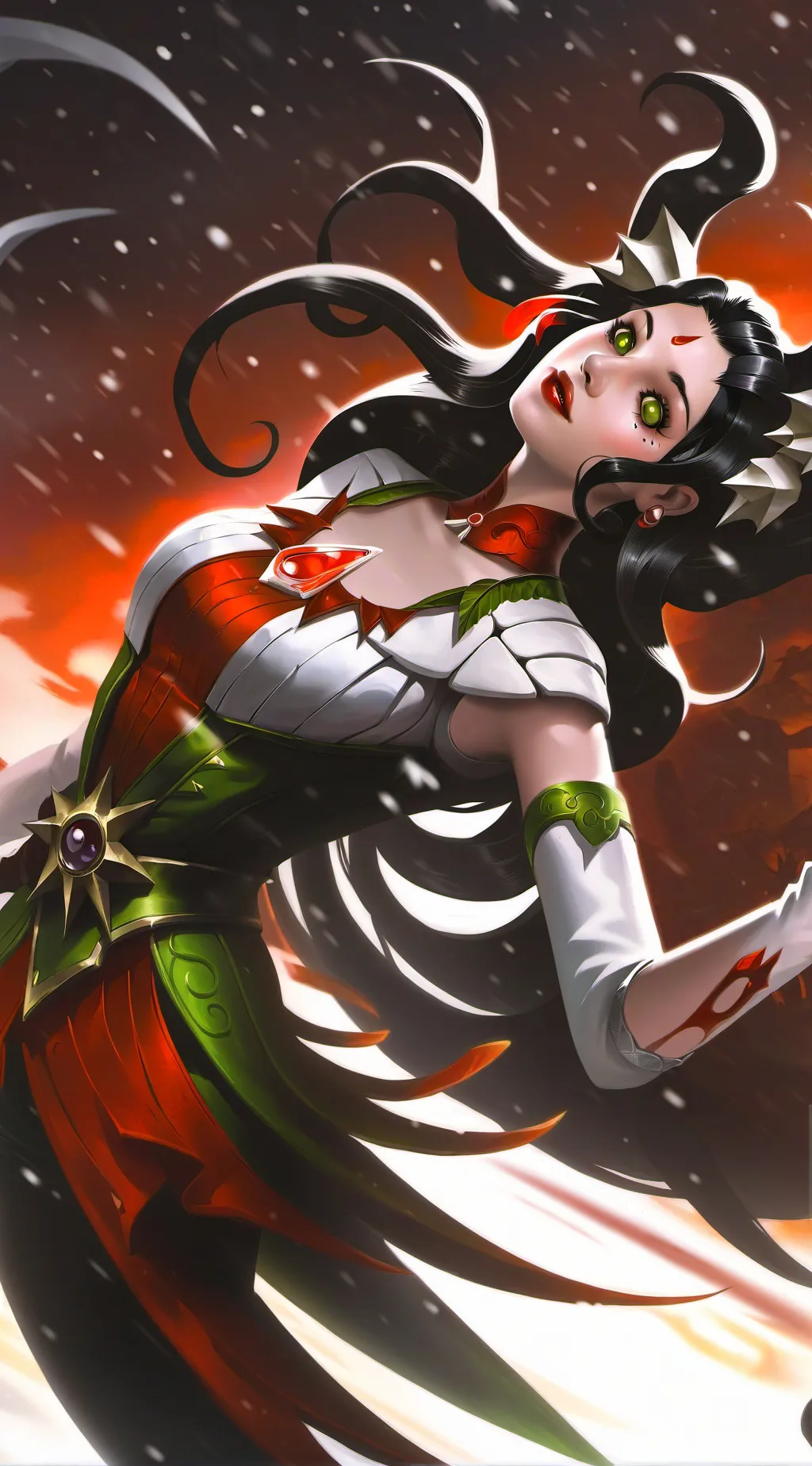 ai character: Snow White...? background