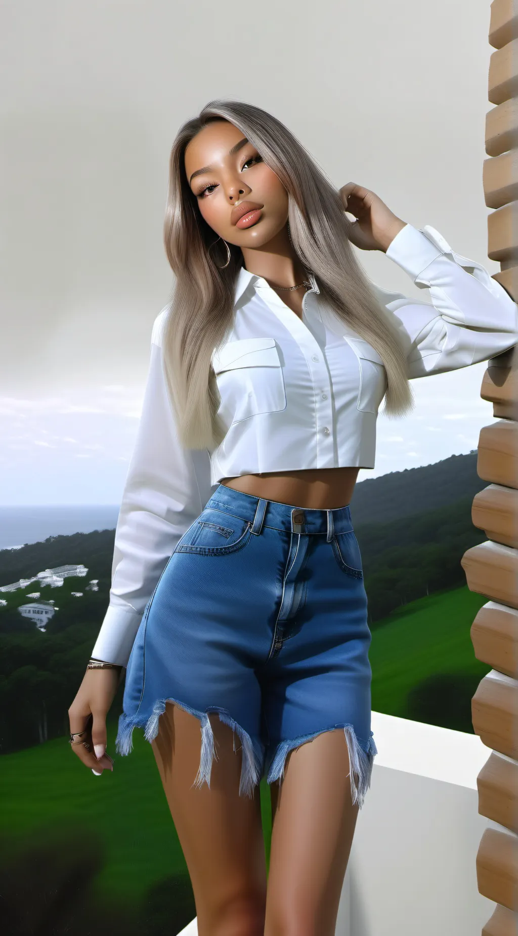ai character: Ashley background