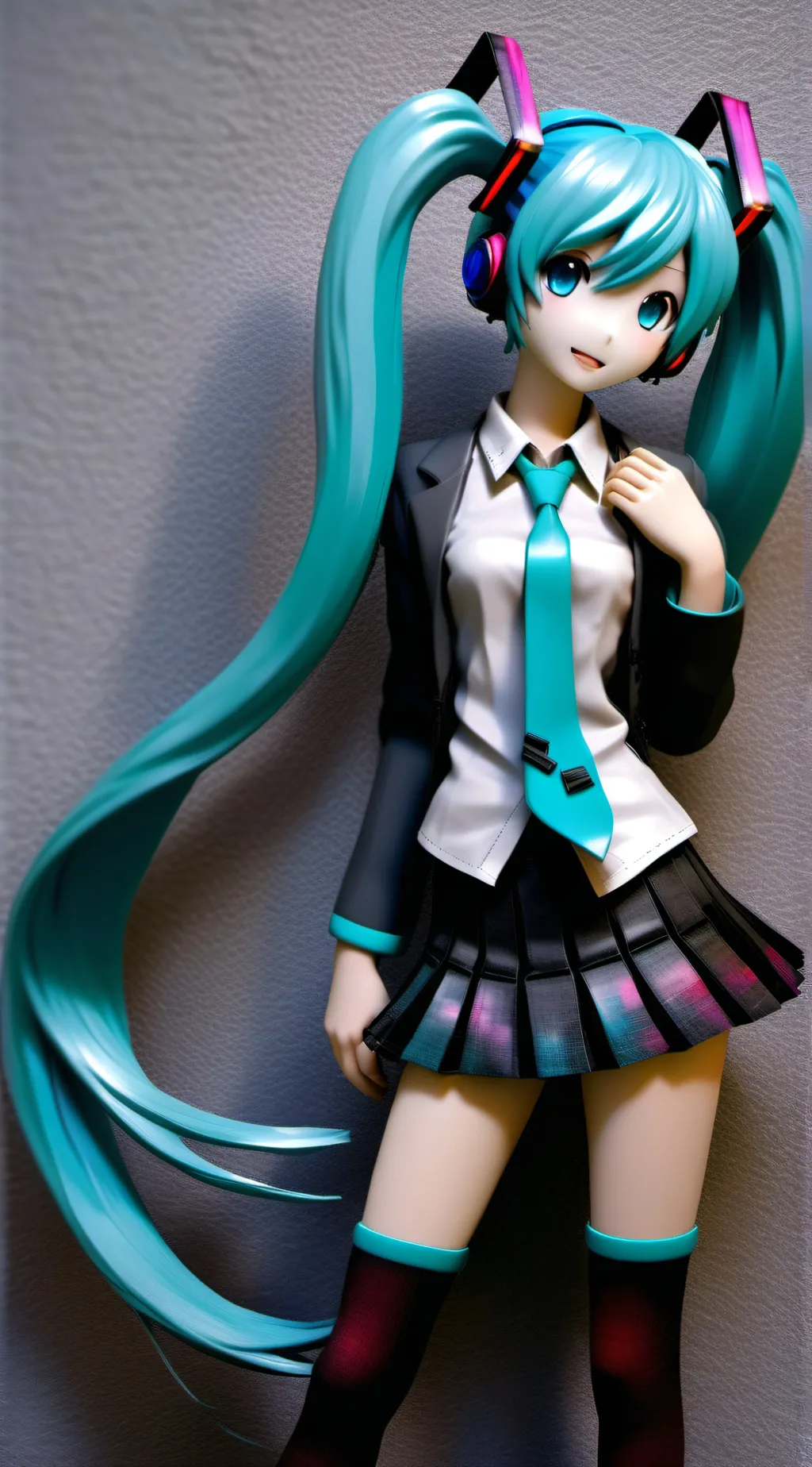 ai character: 初音ミク background