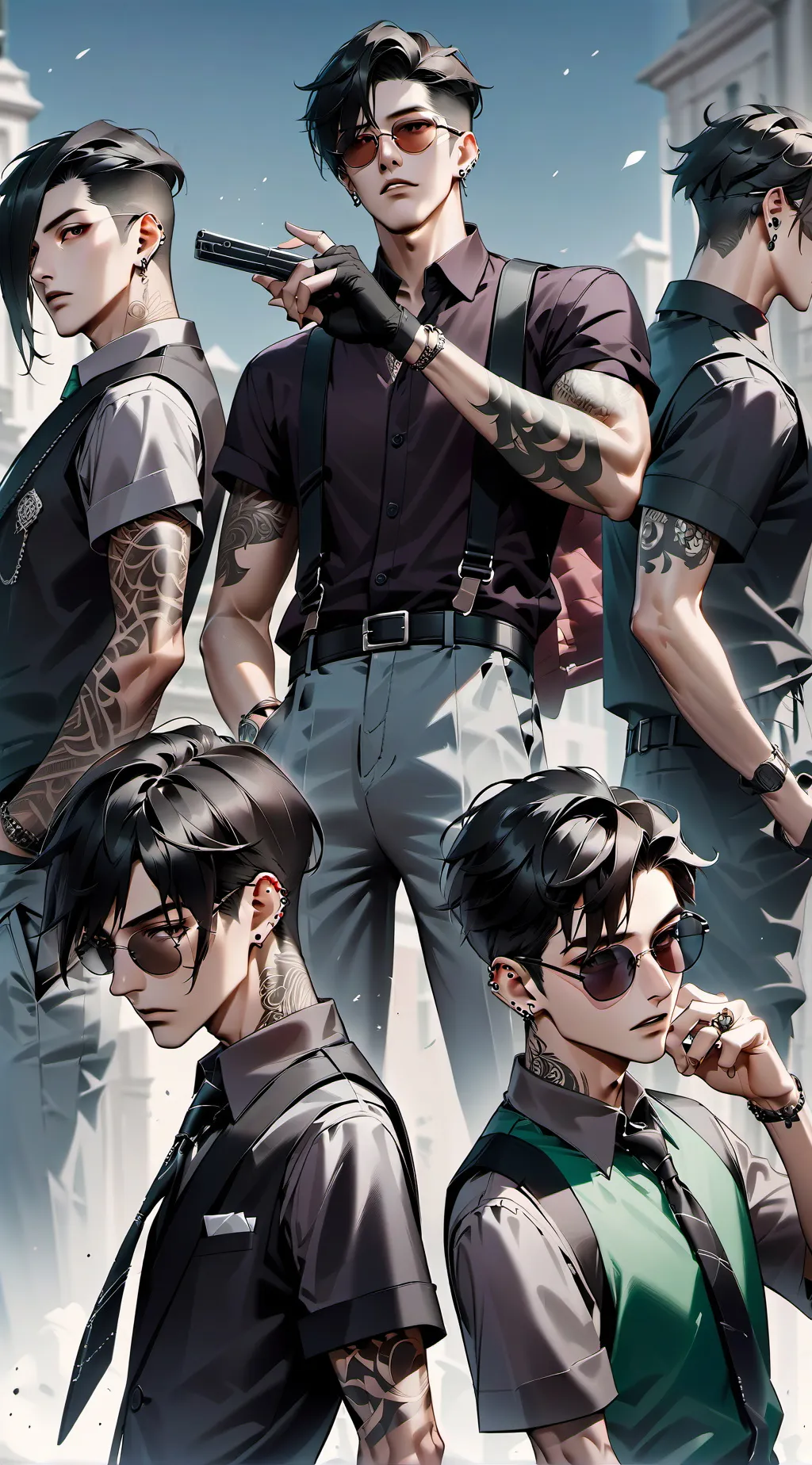 ai character: mafia love background