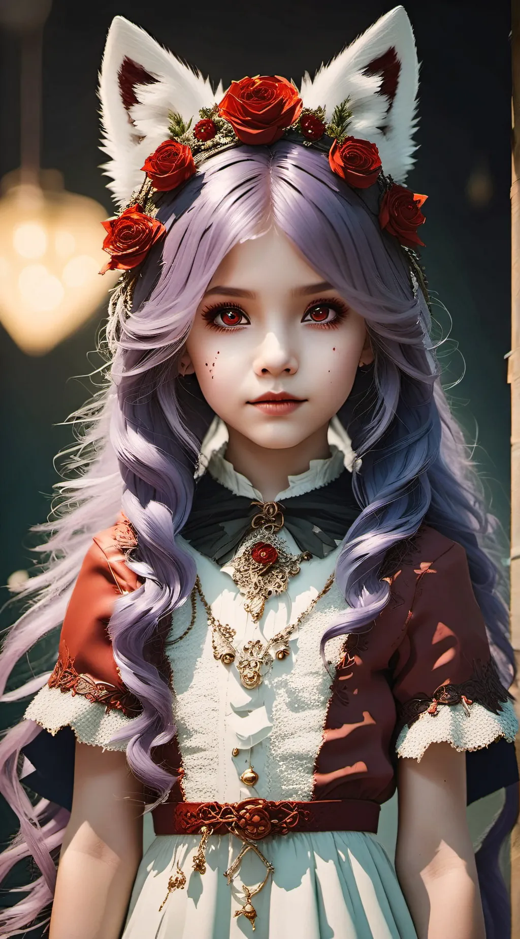 ai character: lilly the child  background