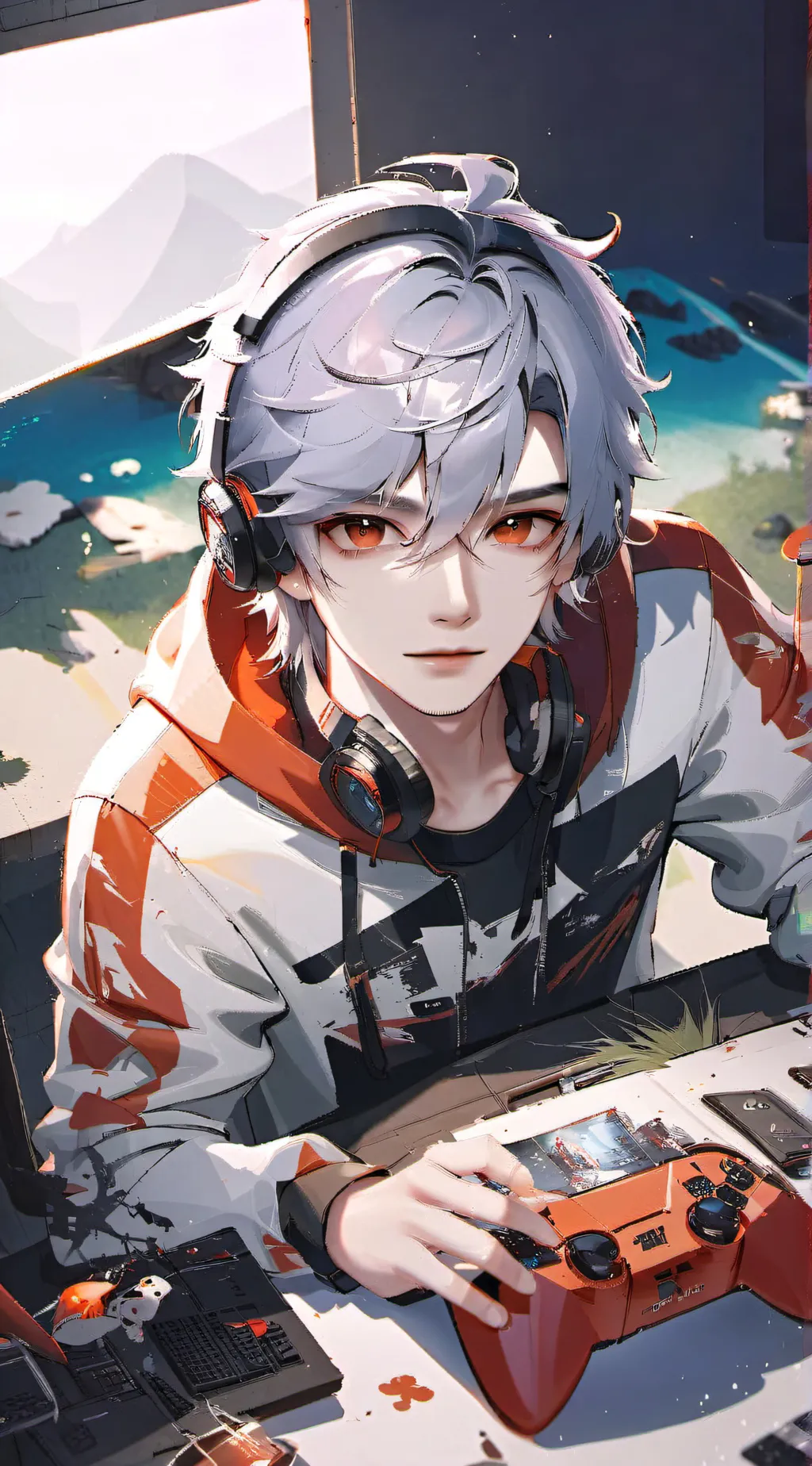 ai character: mark background