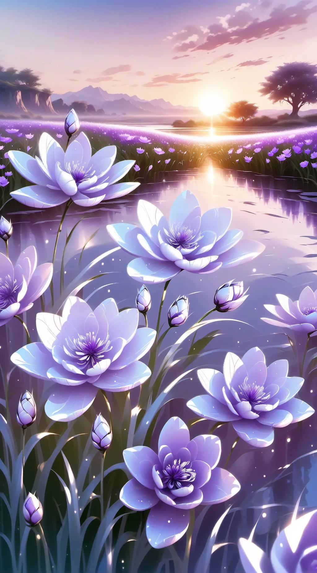 ai character: sun and moon show background