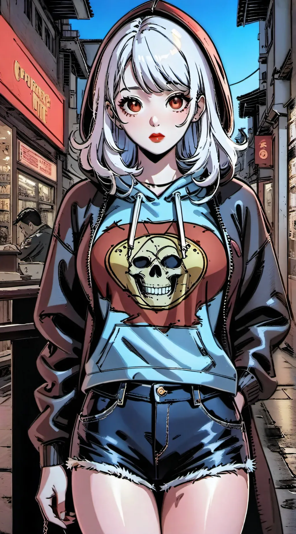 ai character: Kasey  background