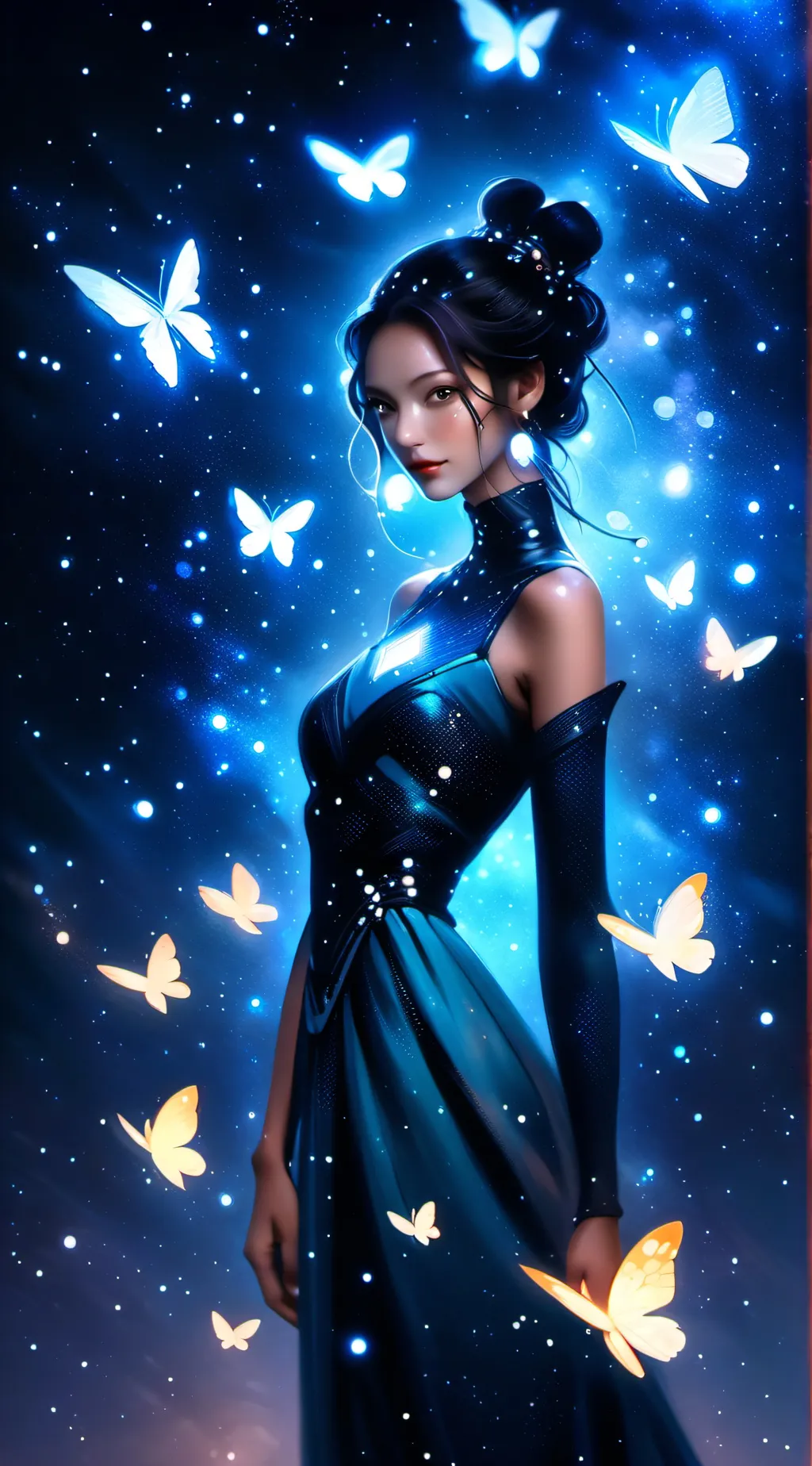 ai character: Ashley  background