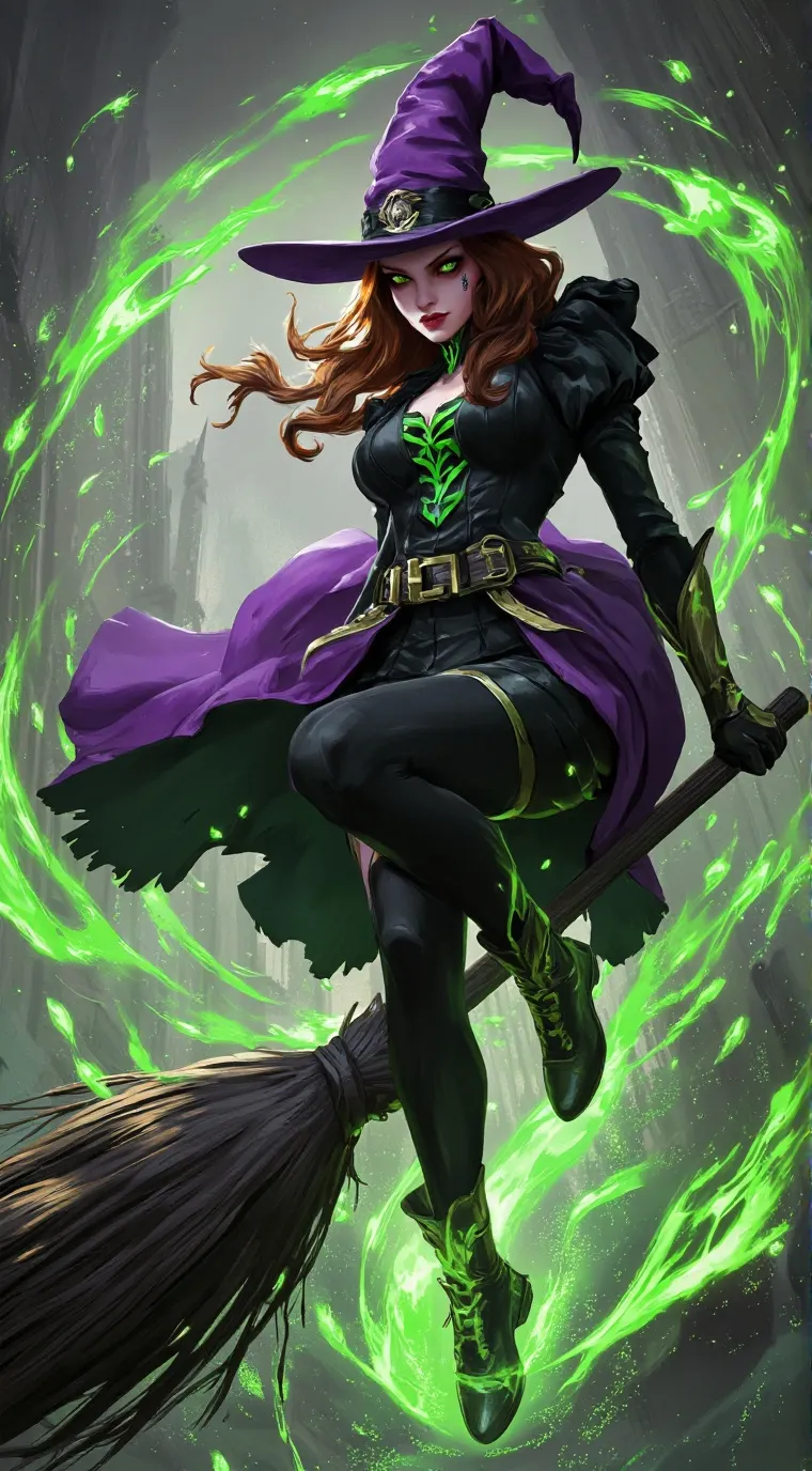 ai character: Mary witch￼ background