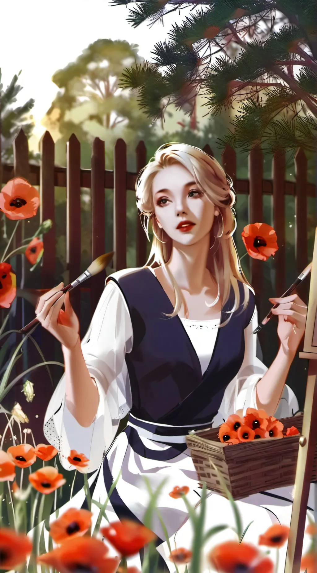 ai character: Annie  background