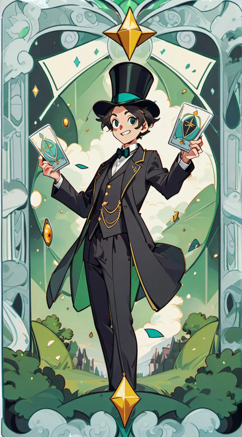 ai character: LUMPY  background