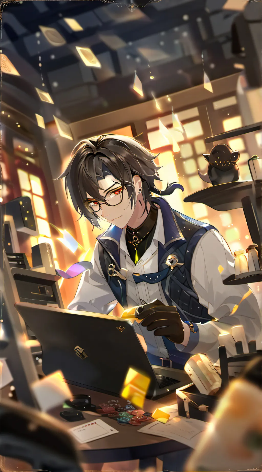 ai character: Kmart or hhgregg  background