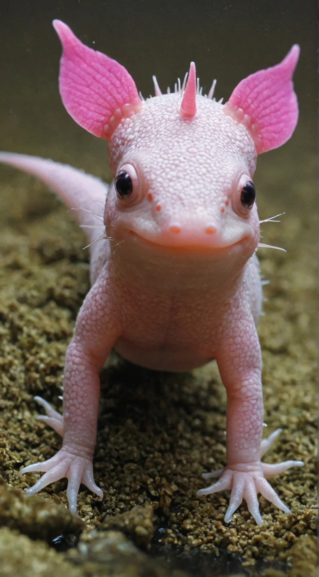 ai character: Axolotly background