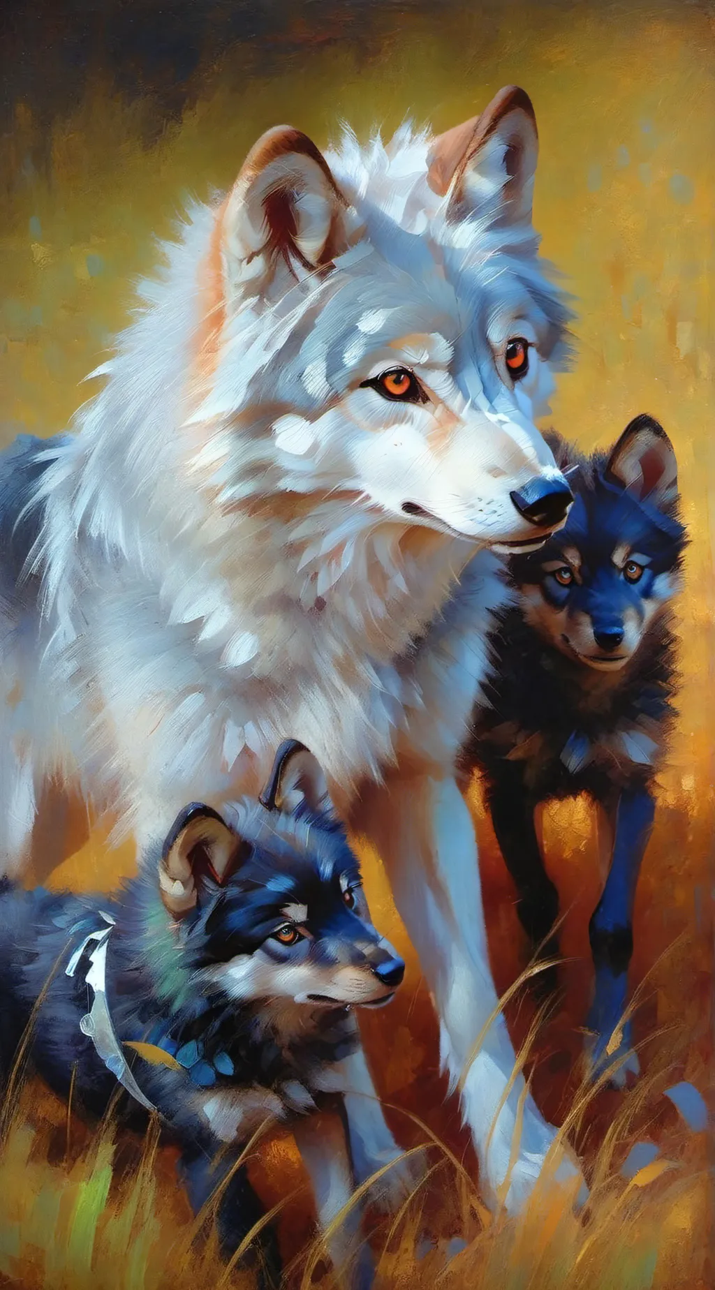 ai character: mary, silk & mia background