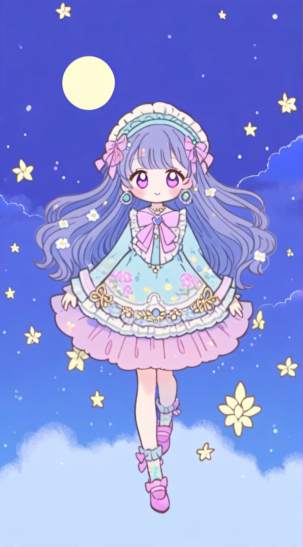 ai character: all girls sleepove background