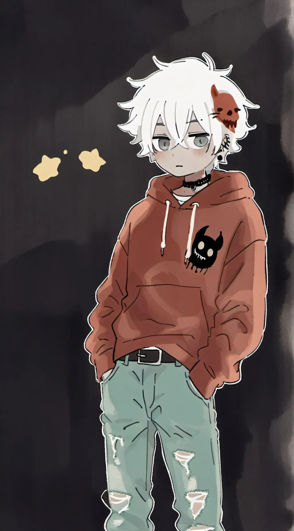 ai character: Ryo Blackwood🏳‍🌈 background