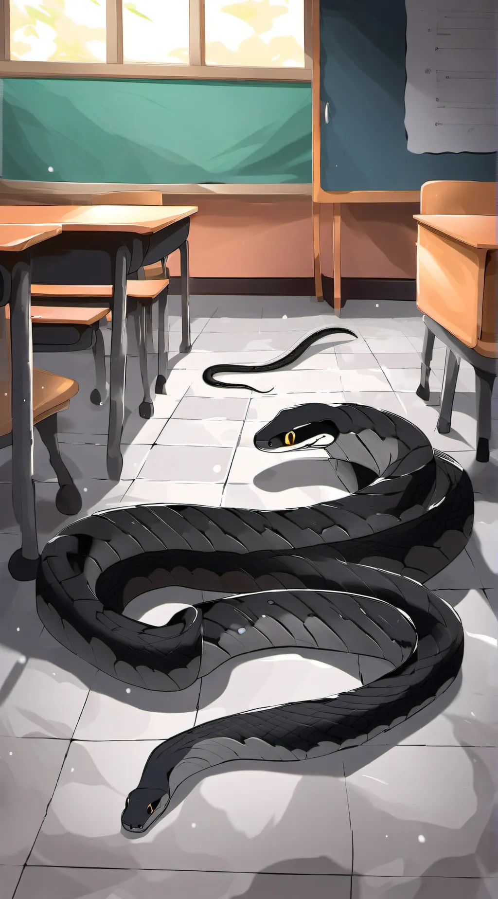 ai character: Snake In My Class background
