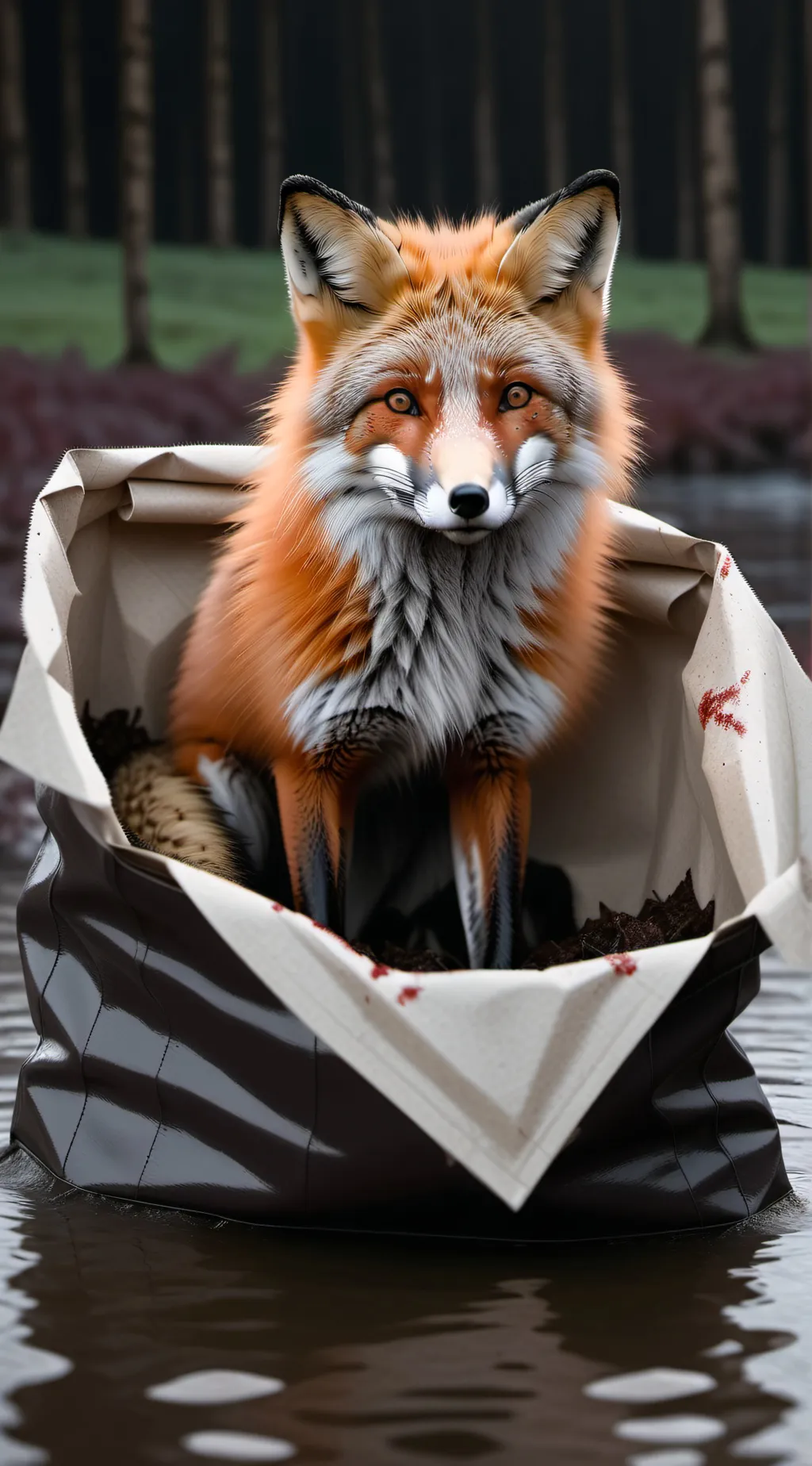 ai character: Abandoned Fox background