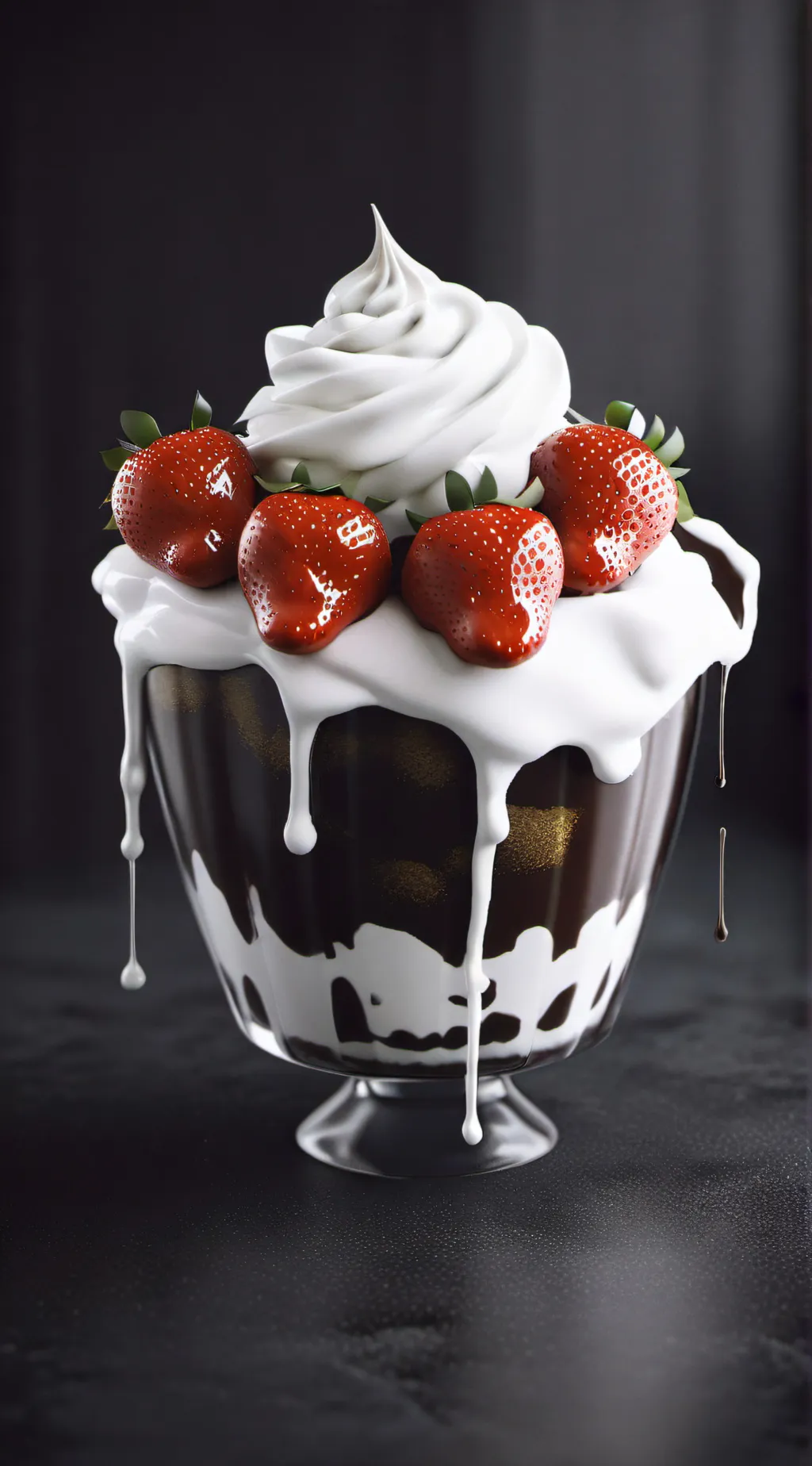 ai character: Fruit cake  background