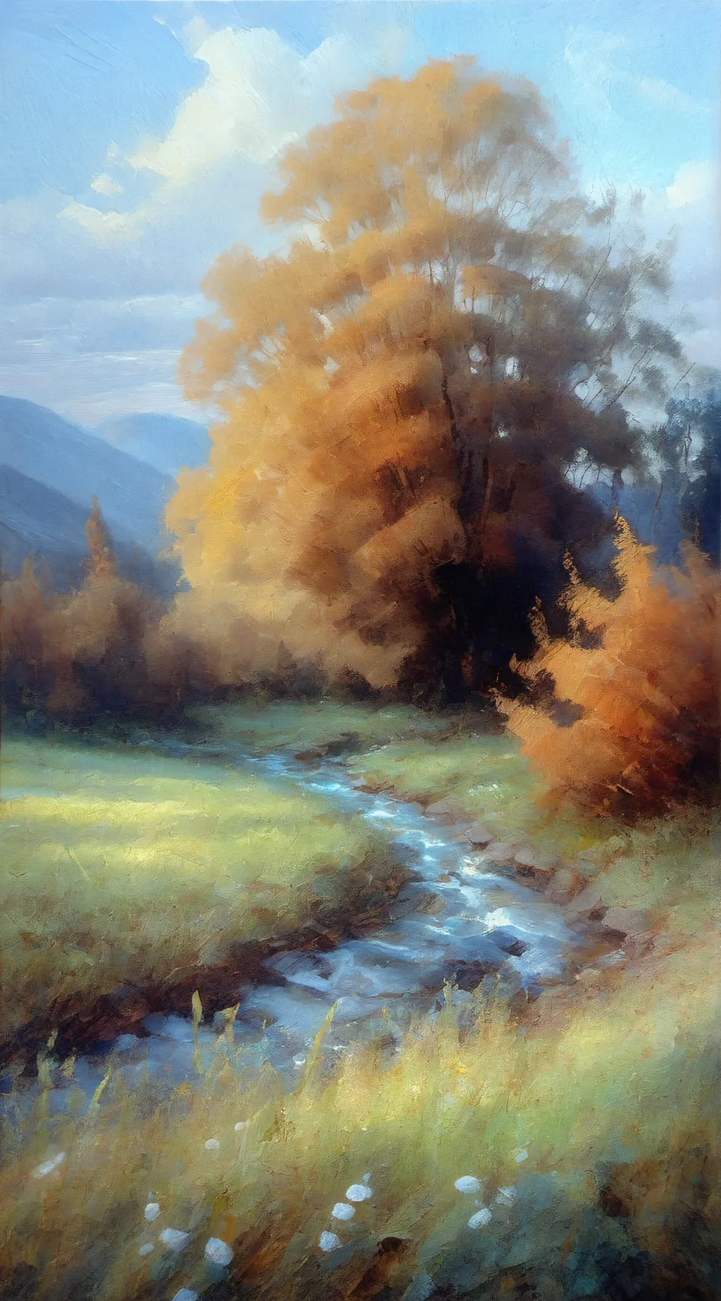 ai character: Gras background