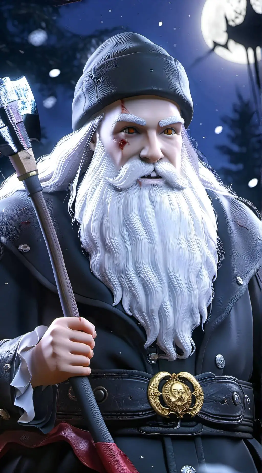 ai character: Santa Death background