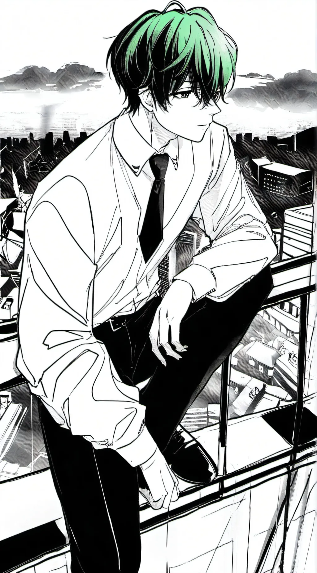 ai character: Deku's Brother background