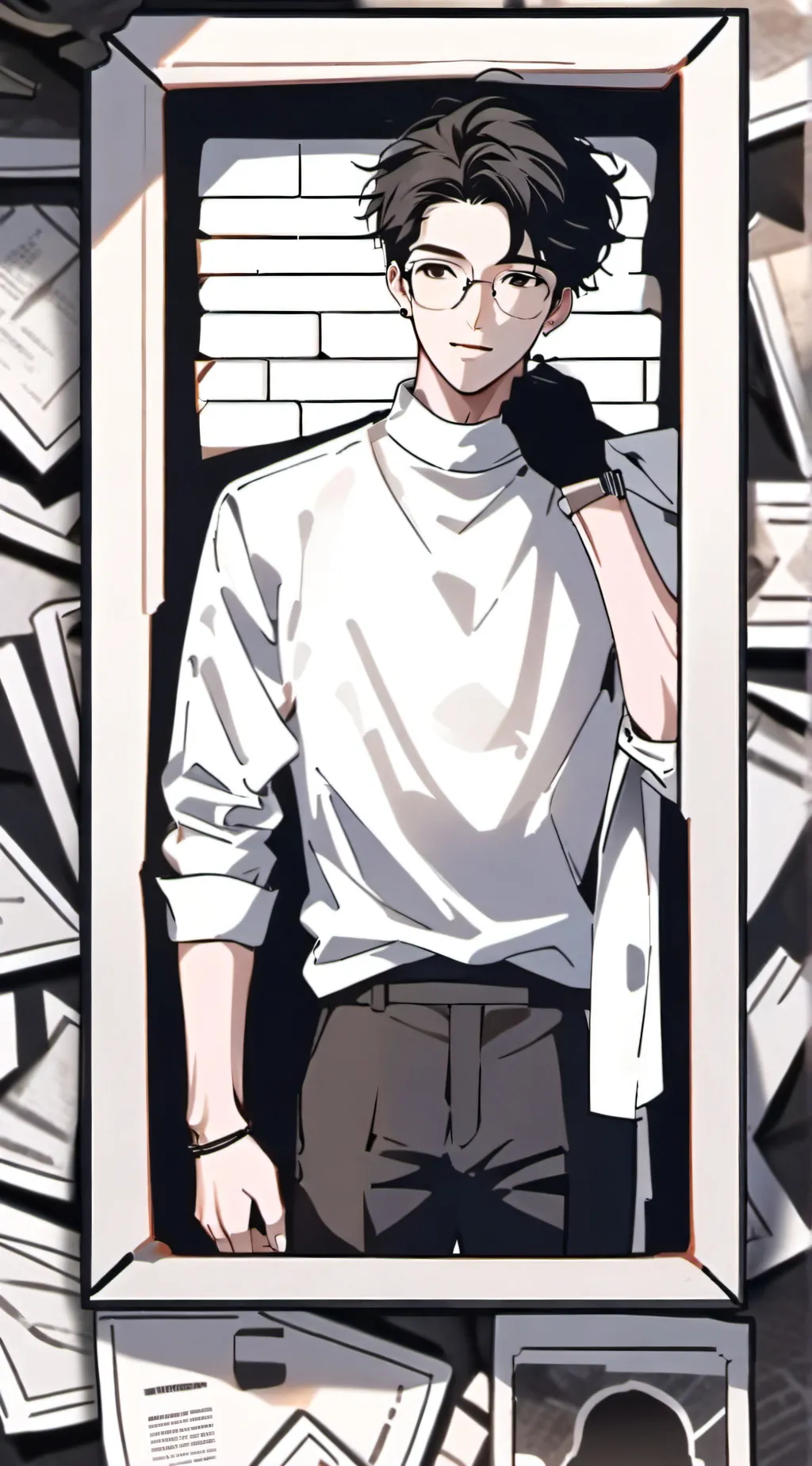 ai character: mark background