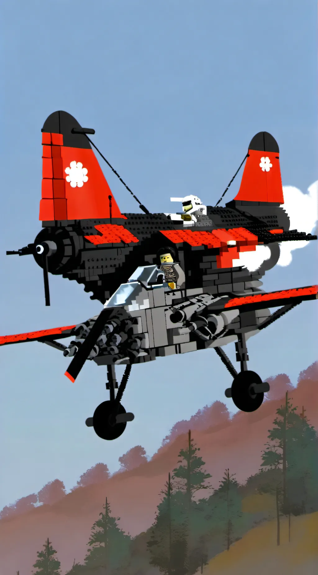 ai character: lego background