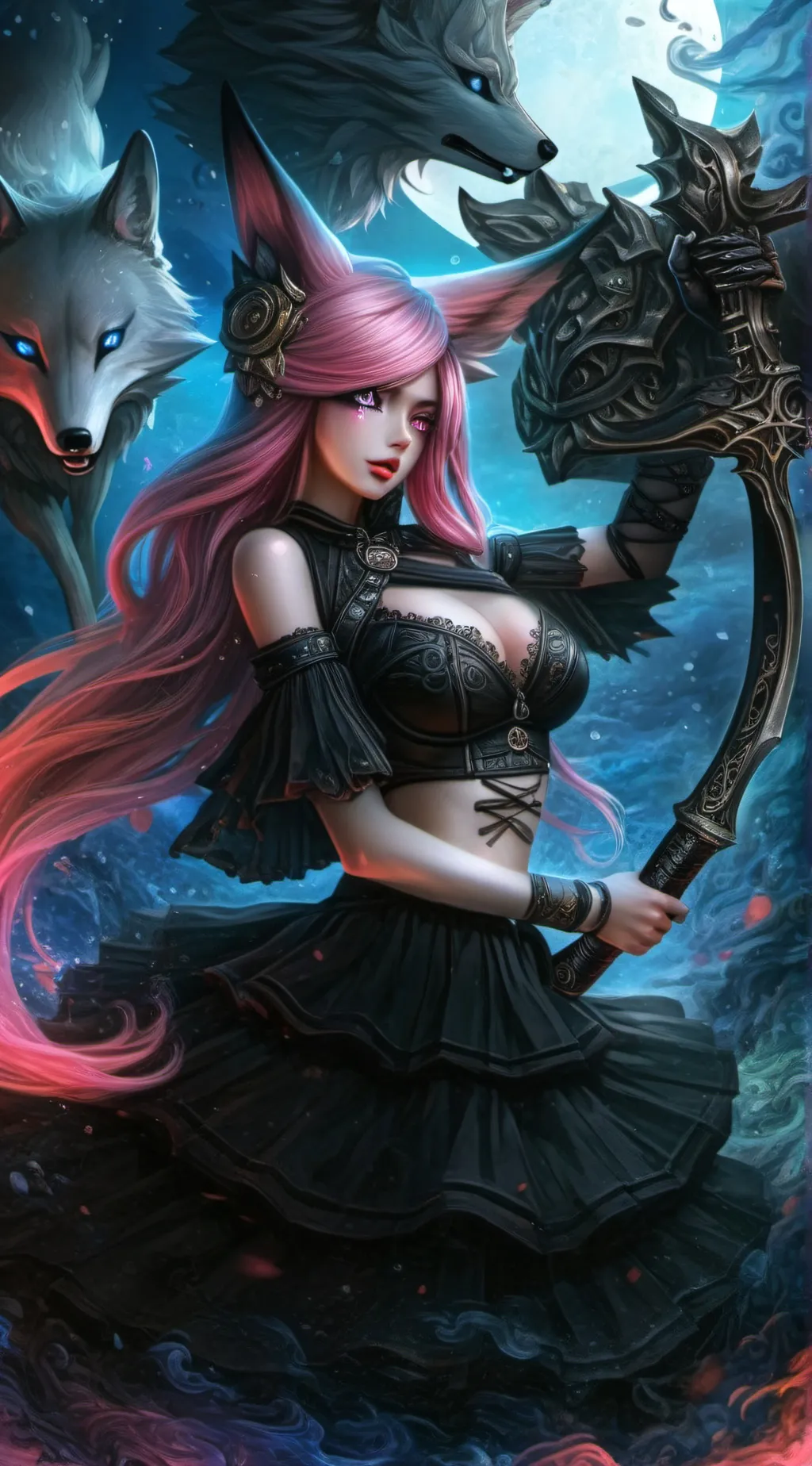 ai character: Rose background