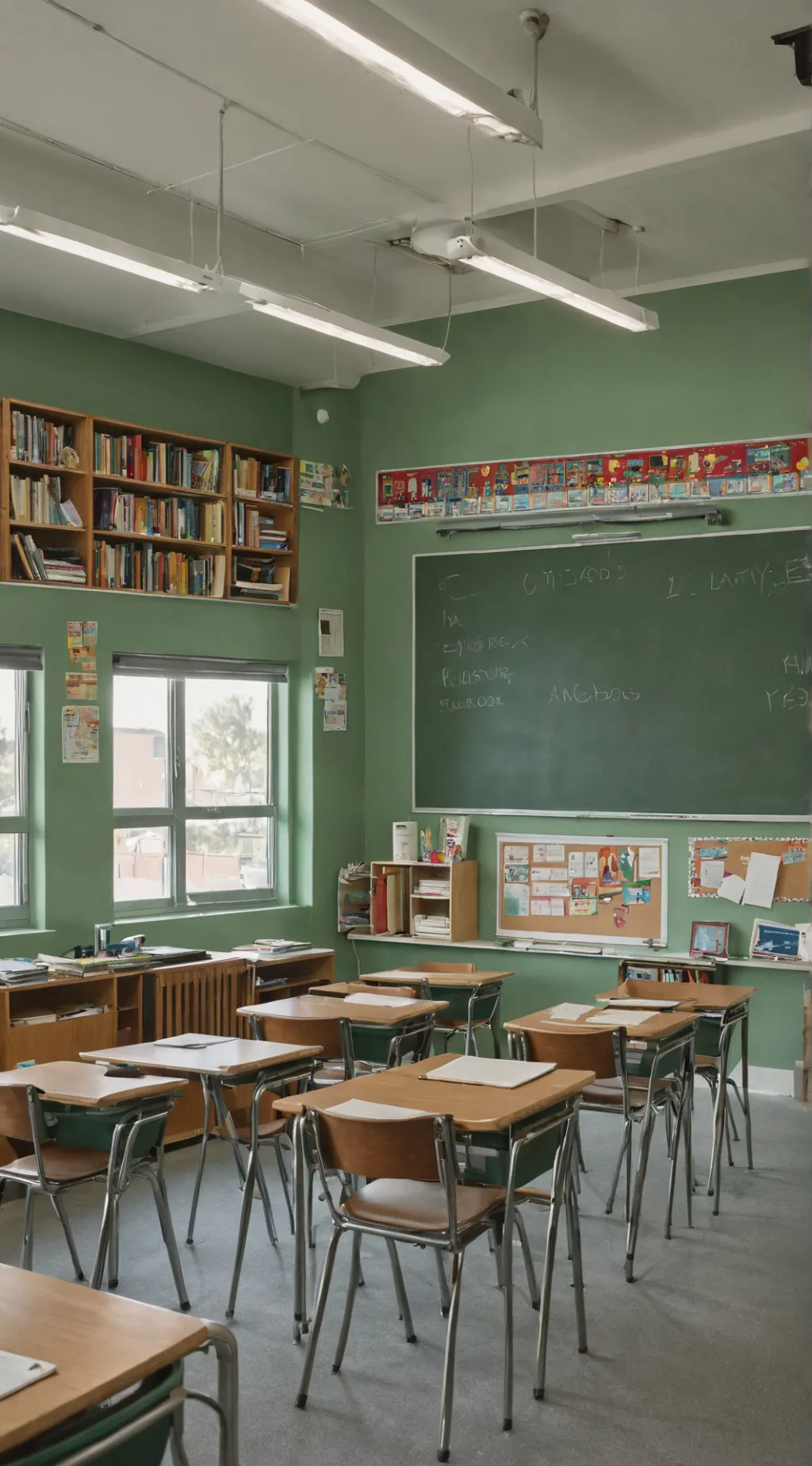 ai character: Classroom background