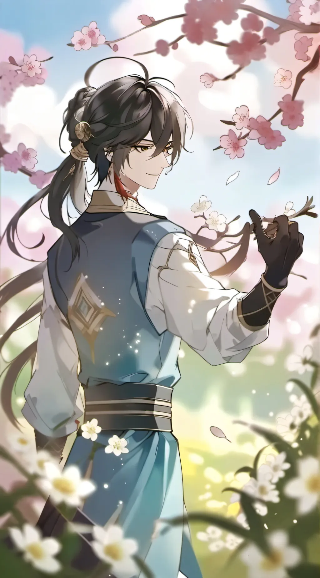 ai character: 校草 background