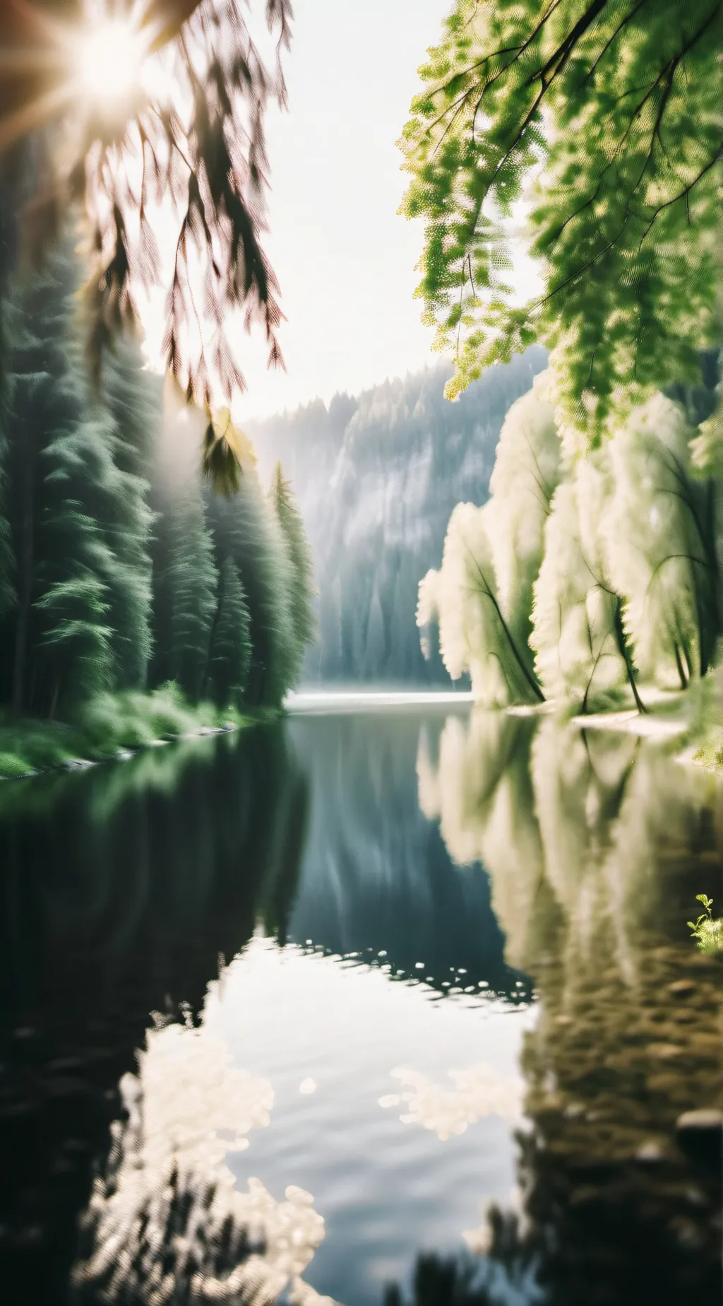 ai character:  riverside/beach background