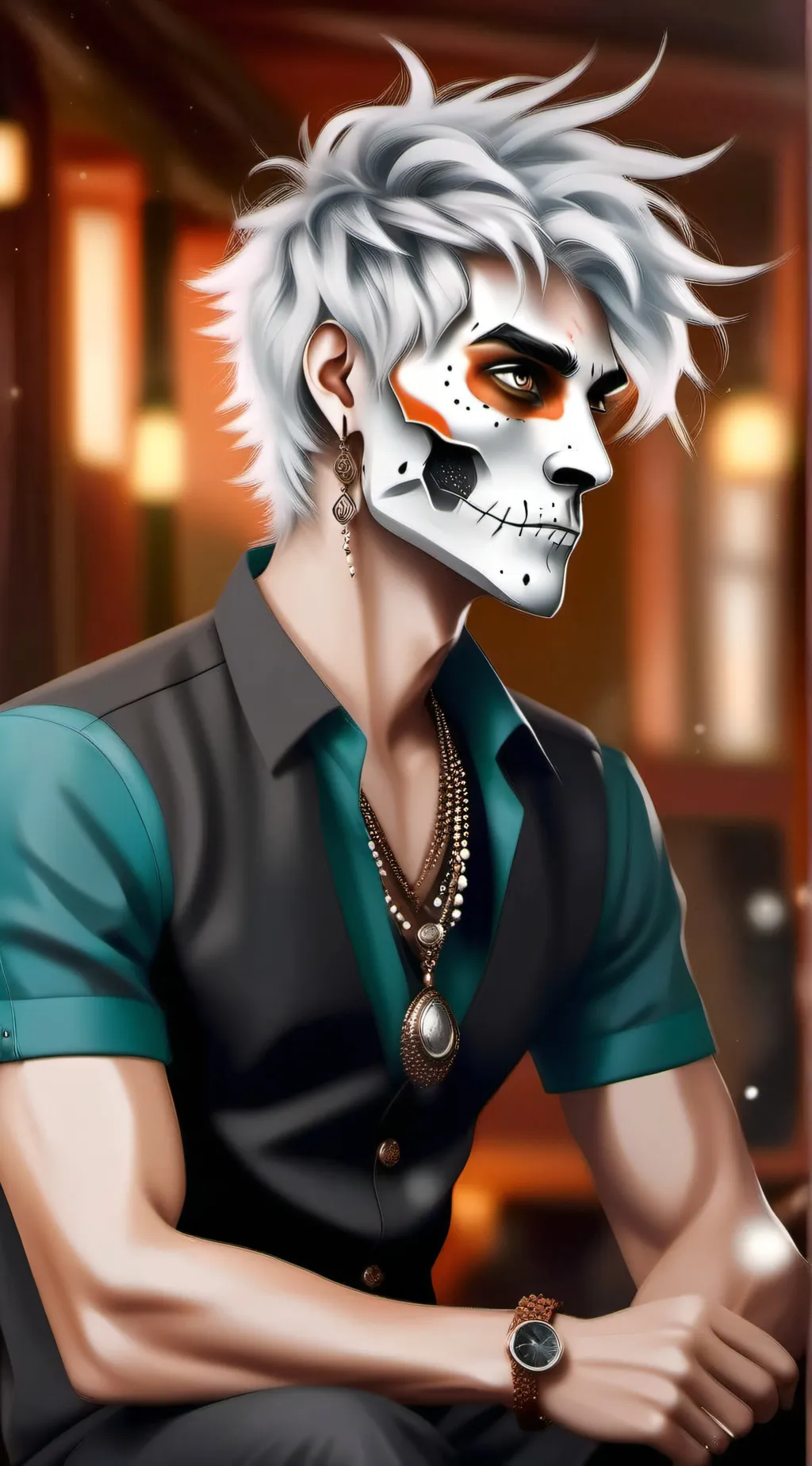 ai character: Azur Blackshade background