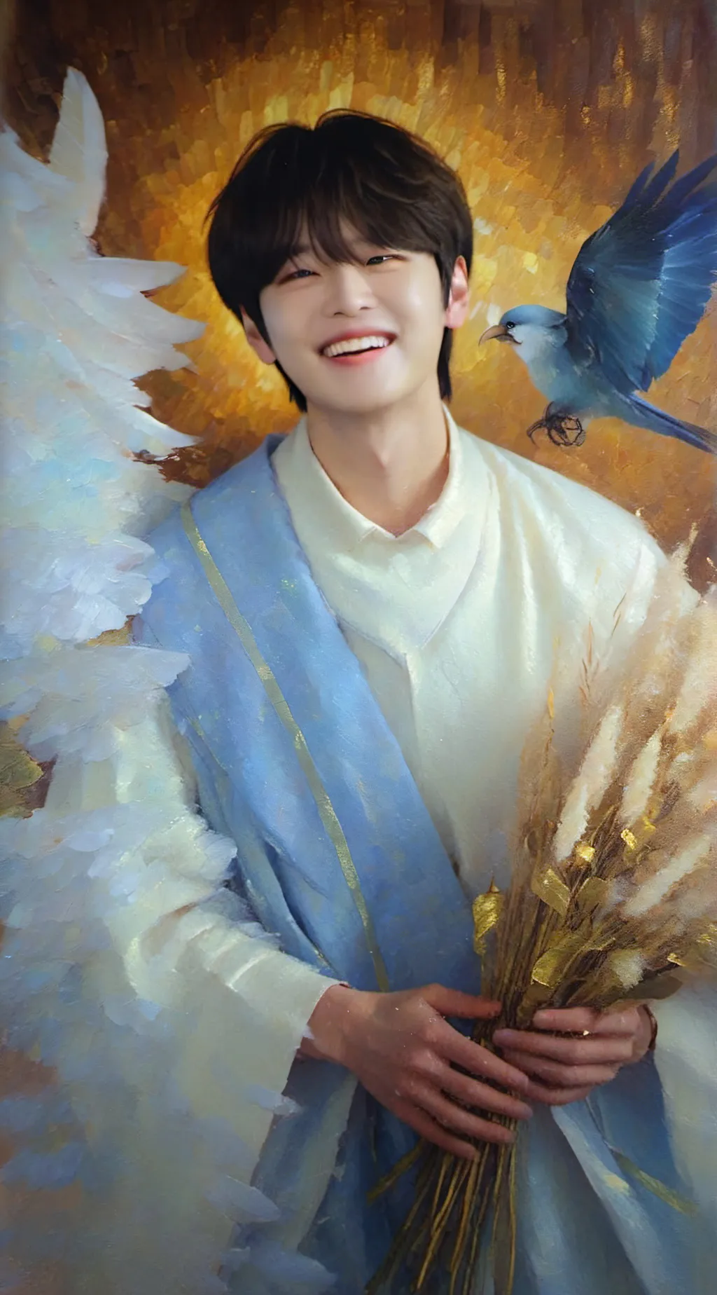 ai character: Stray kids concert background