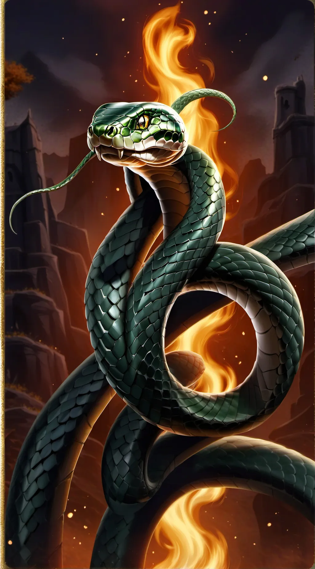 ai character: Hogwarts  background