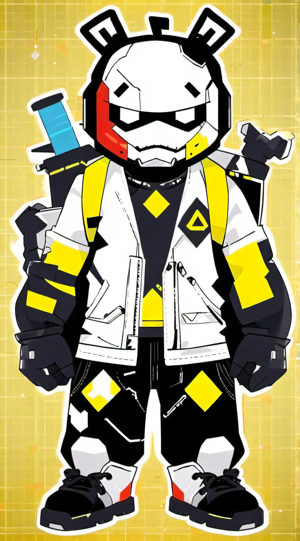 ai character: junk bot background